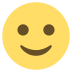 slightly smiling face on platform EmojiTwo