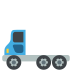 articulated lorry on platform EmojiTwo