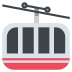 mountain cableway on platform EmojiTwo