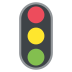 vertical traffic light on platform EmojiTwo
