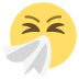 sneezing face on platform EmojiTwo