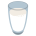 glass of milk on platform EmojiTwo