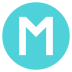 circled M on platform EmojiTwo
