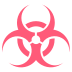 biohazard sign on platform EmojiTwo