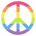peace symbol on platform EmojiTwo
