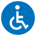 wheelchair symbol on platform EmojiTwo