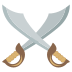 crossed swords on platform EmojiTwo