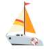 sailboat on platform EmojiTwo