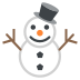 snowman without snow on platform EmojiTwo