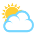 partly sunny on platform EmojiTwo
