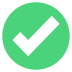 check mark button on platform EmojiTwo