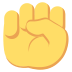 raised fist on platform EmojiTwo