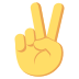 victory hand on platform EmojiTwo
