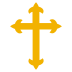latin cross on platform EmojiTwo