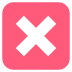 cross mark button on platform EmojiTwo