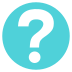 white question mark on platform EmojiTwo