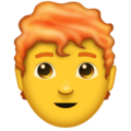 man: red hair on platform Emojipedia