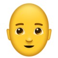 man: bald on platform Emojipedia