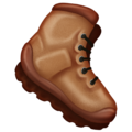 hiking boot on platform Emojipedia