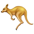 kangaroo on platform Emojipedia