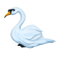 swan on platform Emojipedia