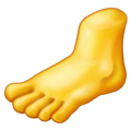 foot on platform Emojipedia