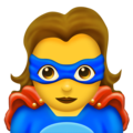 woman superhero on platform Emojipedia