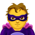 man supervillain on platform Emojipedia