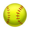 softball on platform Emojipedia
