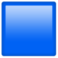 blue square on platform Emojipedia
