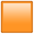 orange square on platform Emojipedia
