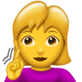 deaf woman on platform Emojipedia