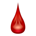 drop of blood on platform Emojipedia