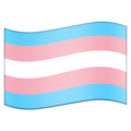 transgender flag on platform Emojipedia