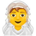 person with veil on platform Emojipedia