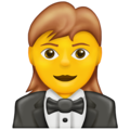 woman in tuxedo on platform Emojipedia