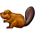 beaver on platform Emojipedia