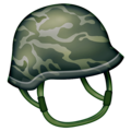 military helmet on platform Emojipedia