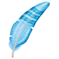 feather on platform Emojipedia