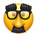 disguised face on platform Emojipedia
