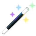 magic wand on platform Emojipedia