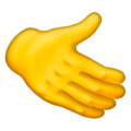 rightwards hand on platform Emojipedia
