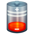 low battery on platform Emojipedia