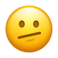 face with diagonal mouth on platform Emojipedia