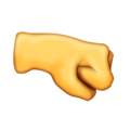 right-facing fist on platform Emojipedia