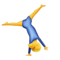 person cartwheeling on platform Emojipedia