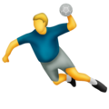person playing handball on platform Emojipedia