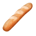 baguette bread on platform Emojipedia