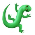 lizard on platform Emojipedia