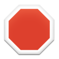 octagonal sign on platform Emojipedia